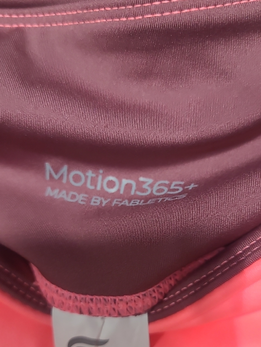 Fabletics NWT Motion365+ High-Waisted Shine Legging PINK nude Purple Sz LARGE - Picture 8 of 9